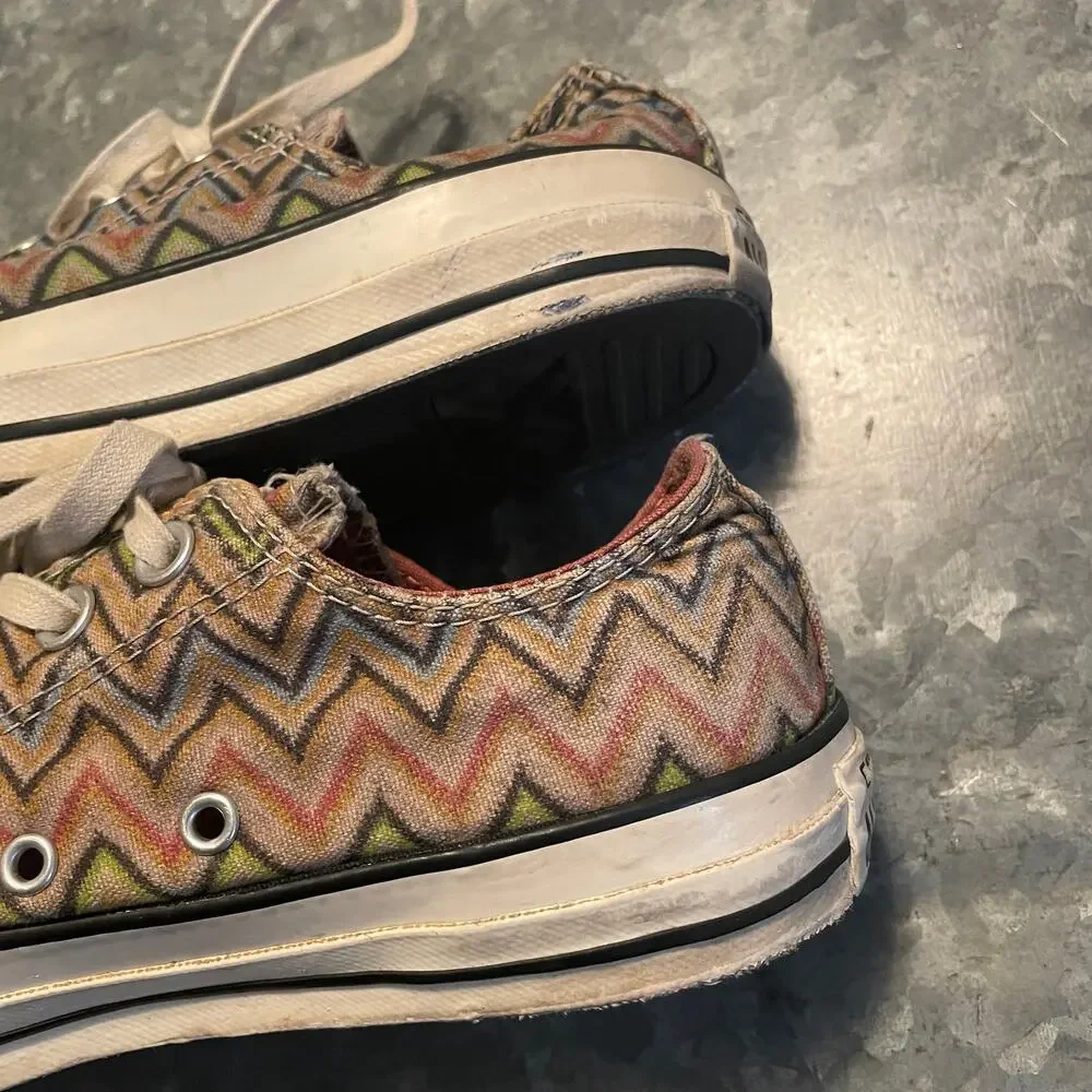 Converse All Star Missoni Zig Zag Pattern Low Top Sneakers Shoes Mens 6 Womens 8